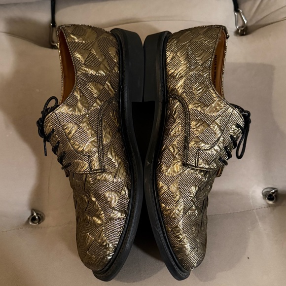 Mr Turk Gold Textured Sanders & Sanders Oxford Shoe - Picture 5 of 8